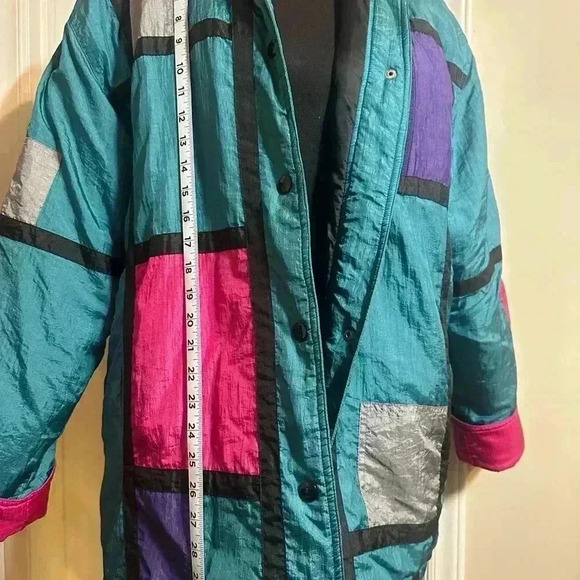 Spencer Douglas Colorful Geometric Pattern Jacket Vintage Retro 80s 90s - Picture 4 of 8